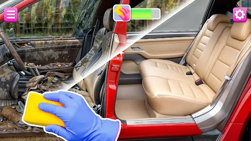 Gameplay screenshot 4 from Satisfying Car Wash & Repair - Role Playing game